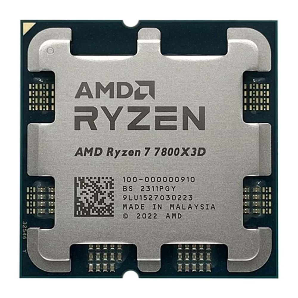 AMD Ryzen 7 7800X3D 4.2GHZ 96MB AM5 TRAY 120W + RADEON GRAPHICS. Fansız