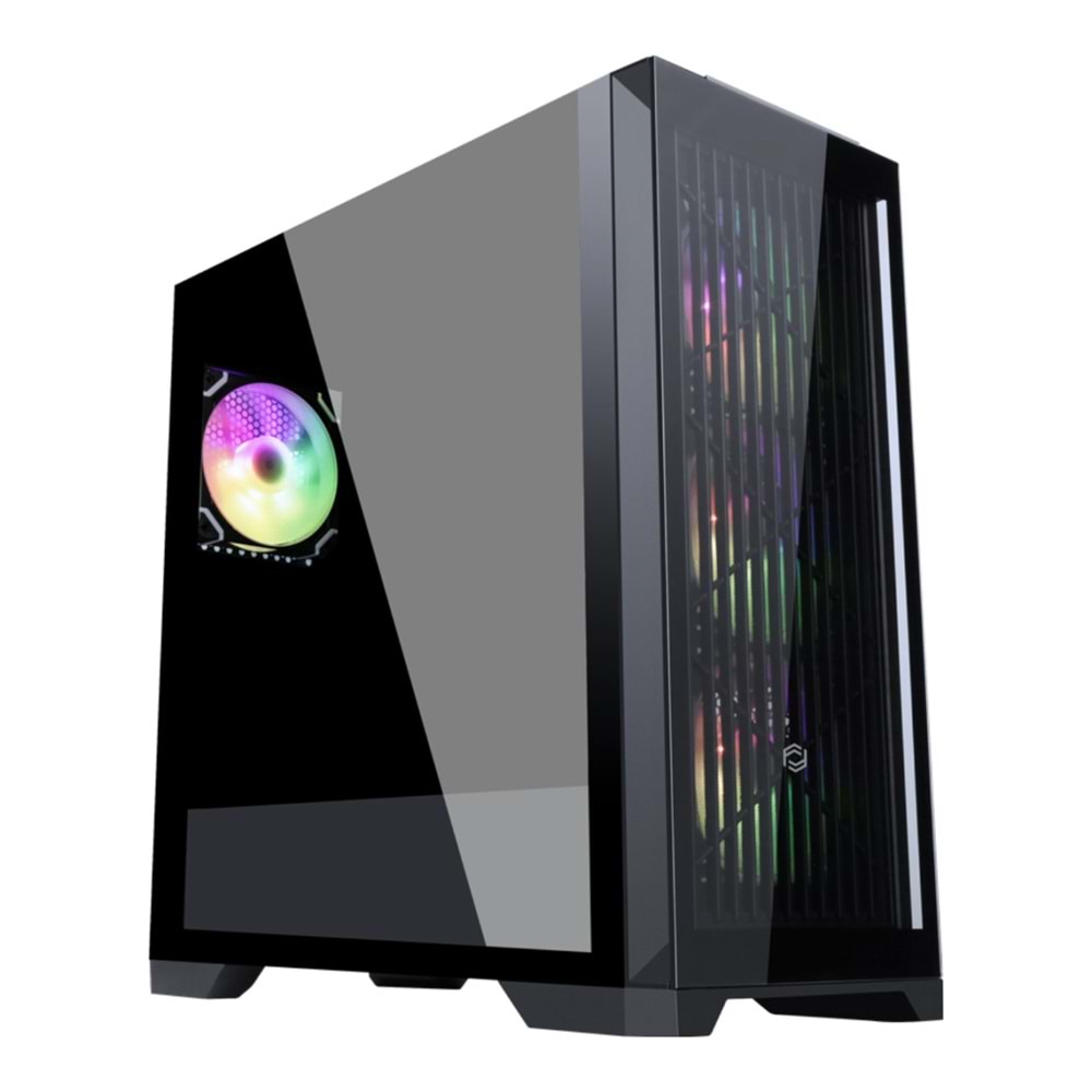 FRISBY FC-9455G VETRO 850W 80+ BRONZE 4X RGB FAN GAMING KASA