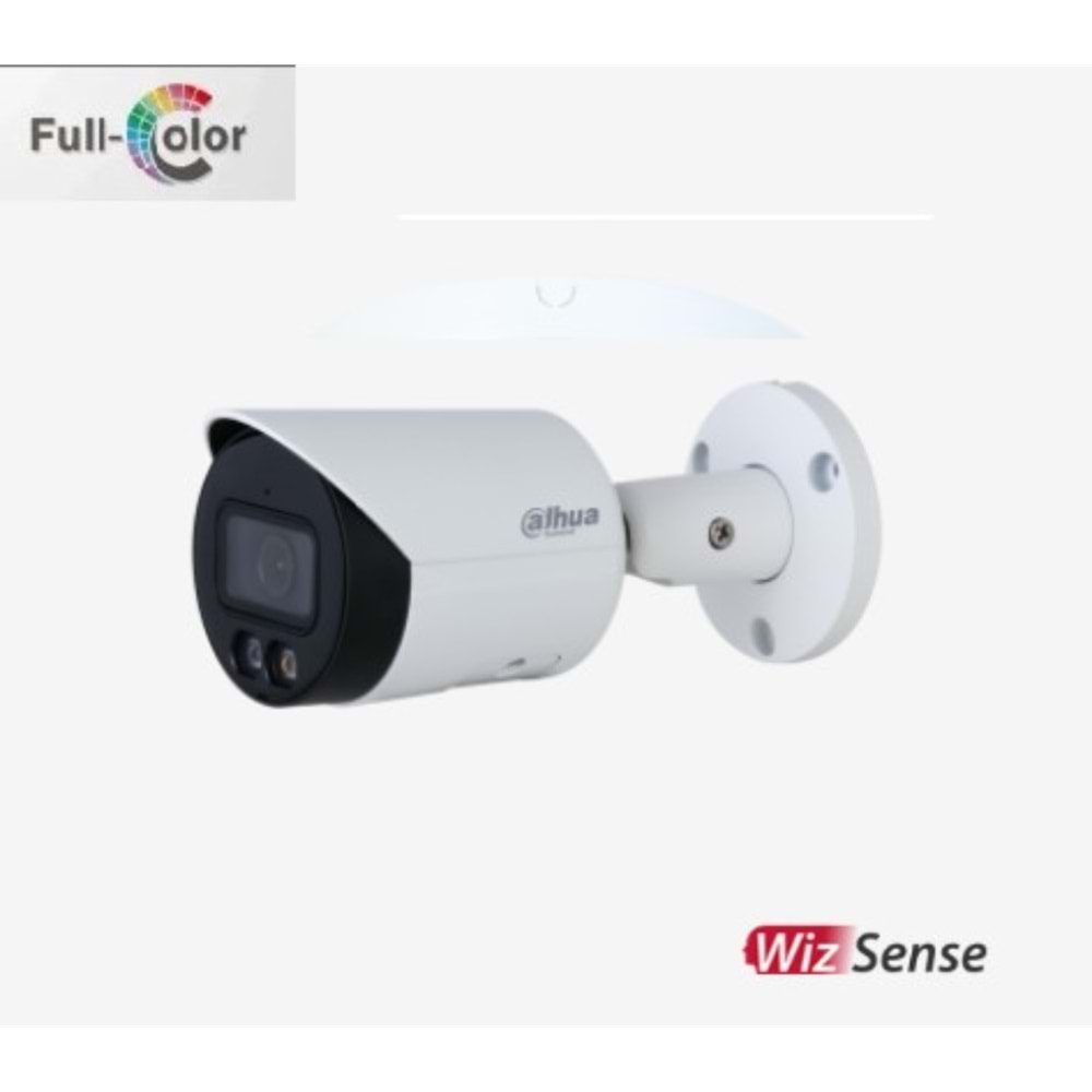 DAHUA HFW2449S-S-IL 4MP 3.6mm Full-Color Bullet IP Kamera ( Dahil Mikr)