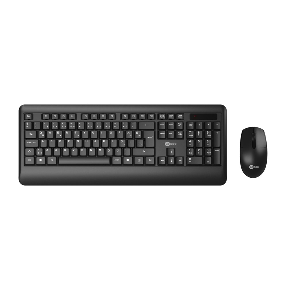 LECOO KW202 SİYAH KABLOSUZ KLAVYE & MOUSE SET