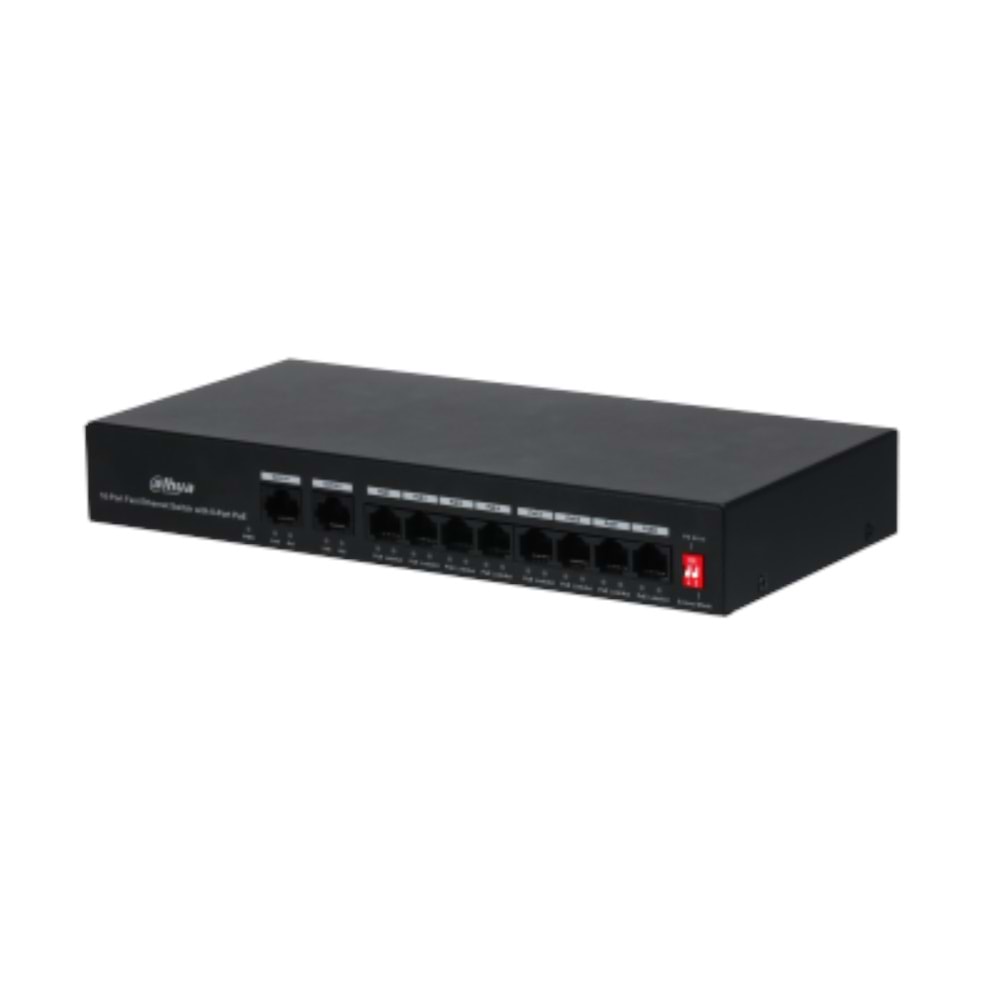 DAHUA PFS3010-8ET-65 8FE PoE Port (65W), 2FE Uplink Switch