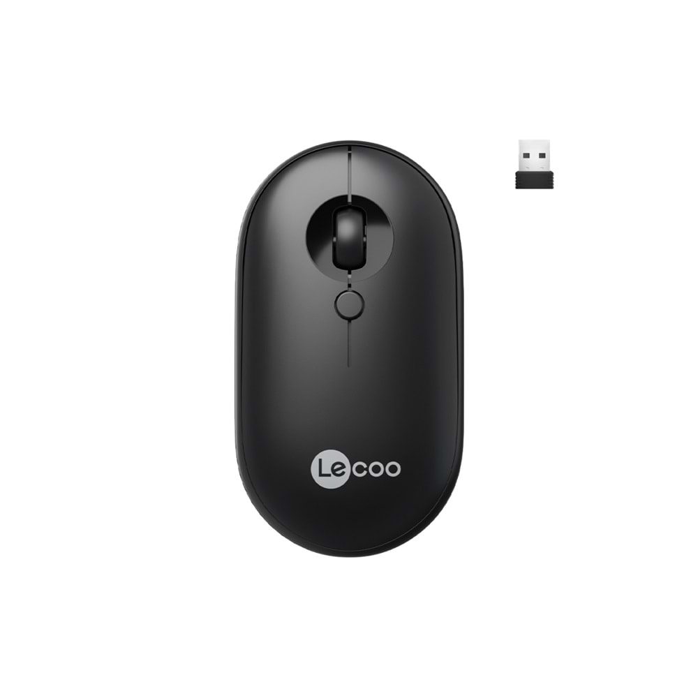 LECOO WS212 SİYAH KABLOSUZ 1600DPI 4 TUŞLU OPTİK MOUSE