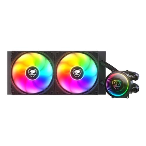 COUGAR POSEIDON ELITE ARGB 240 LIQUID Intel (1700, 1200), AMD Uyumlu COOLE BLACK