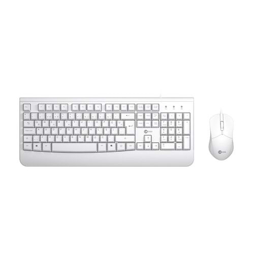 LECOO CM105 BEYAZ KABLOLU KLAVYE & MOUSE SET