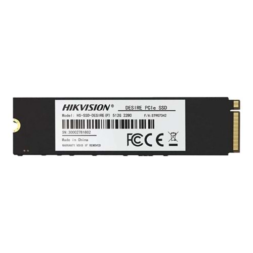 HIKVISION 512GB M.2 2280 PCIE NVME 2500/1025 MB/S SSD HS-SSD-DESIRE(P) 512