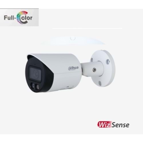 DAHUA HFW2449S-S-IL 4MP 3.6mm Full-Color Bullet IP Kamera ( Dahil Mikr)