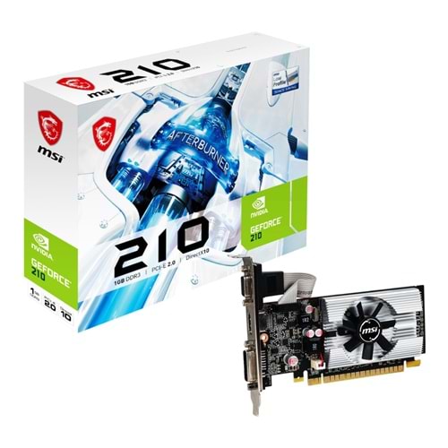 1 GB MSI VGA N210 1GD3/LP DDR3 64B DX12 PCIE 2.0 X16 (1xVGA 1xDVI 1x HDMI)