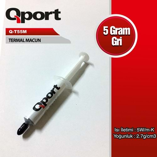 QPORT 5GR 5W/M-K 2.7/CM3 TERMAL MACUN (Q-T55M)