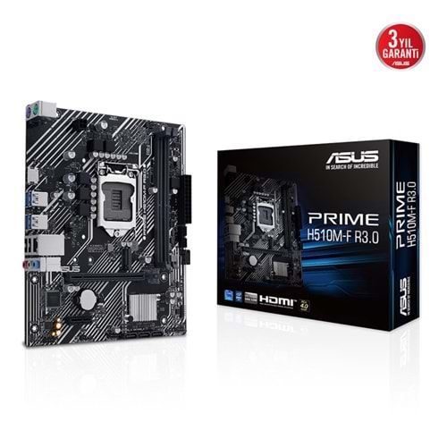 ASUS PRIME H510M-F R3.0 Intel H470 LGA1200 DDR4 HDMI M2 USB3.2 5X PROTECT mATX
