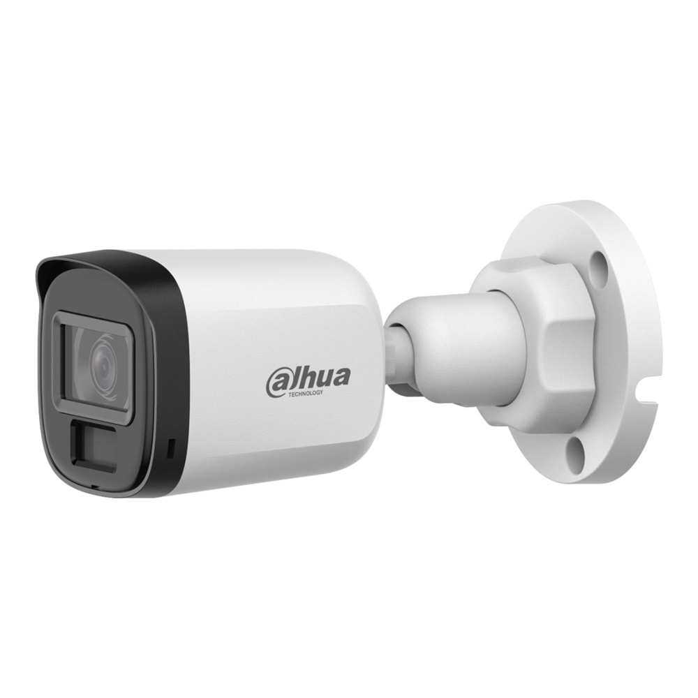DAHUA B1A21P-U-IL-A 2MP Akıllı Çift Işıklı HDCVI Bullet Kamera(30m IR)Mikrofonlu