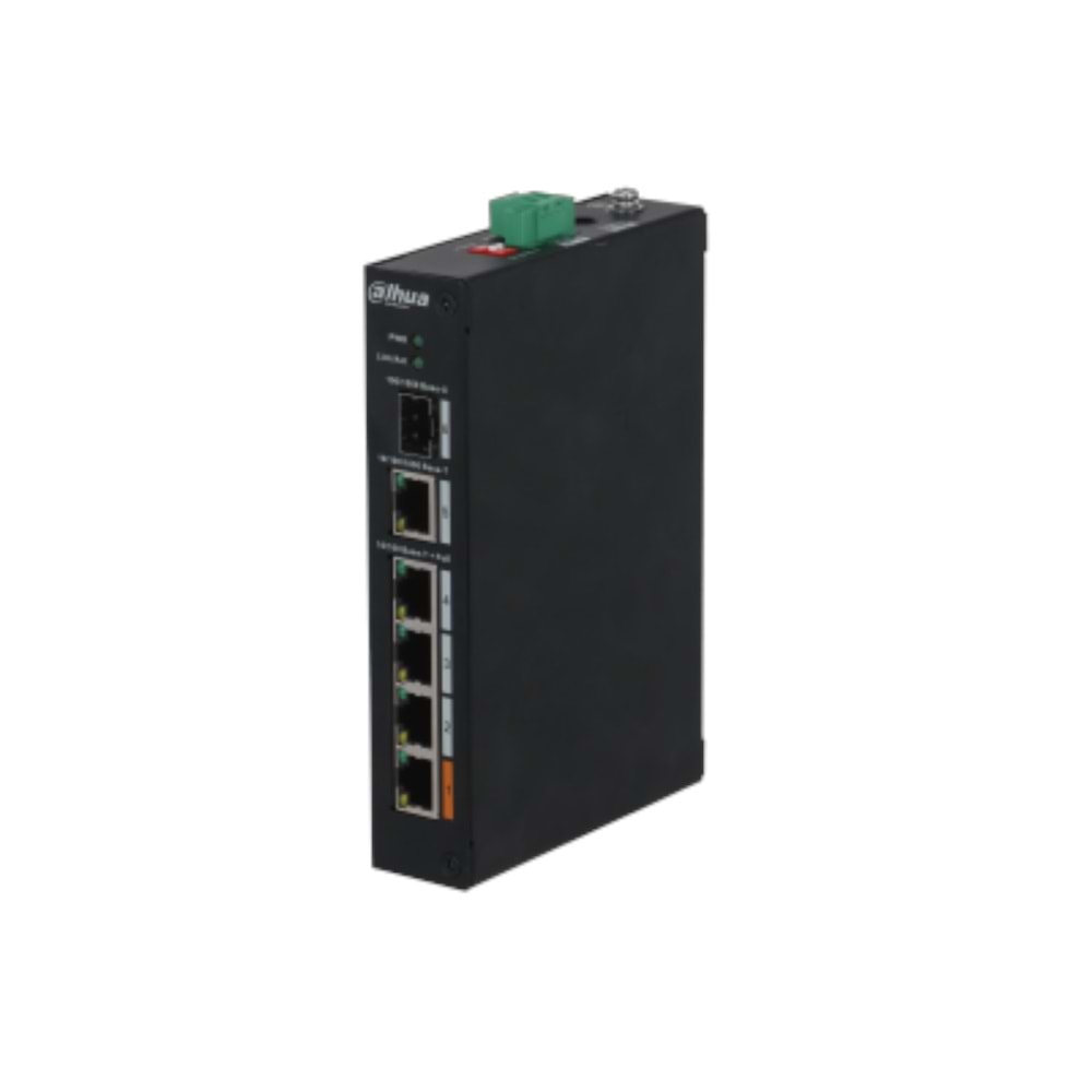 DAHUA PFS3106-4ET-60 4FE PoE Port (60W), 1GE Uplink,1xSFP Endüstriyel Switch