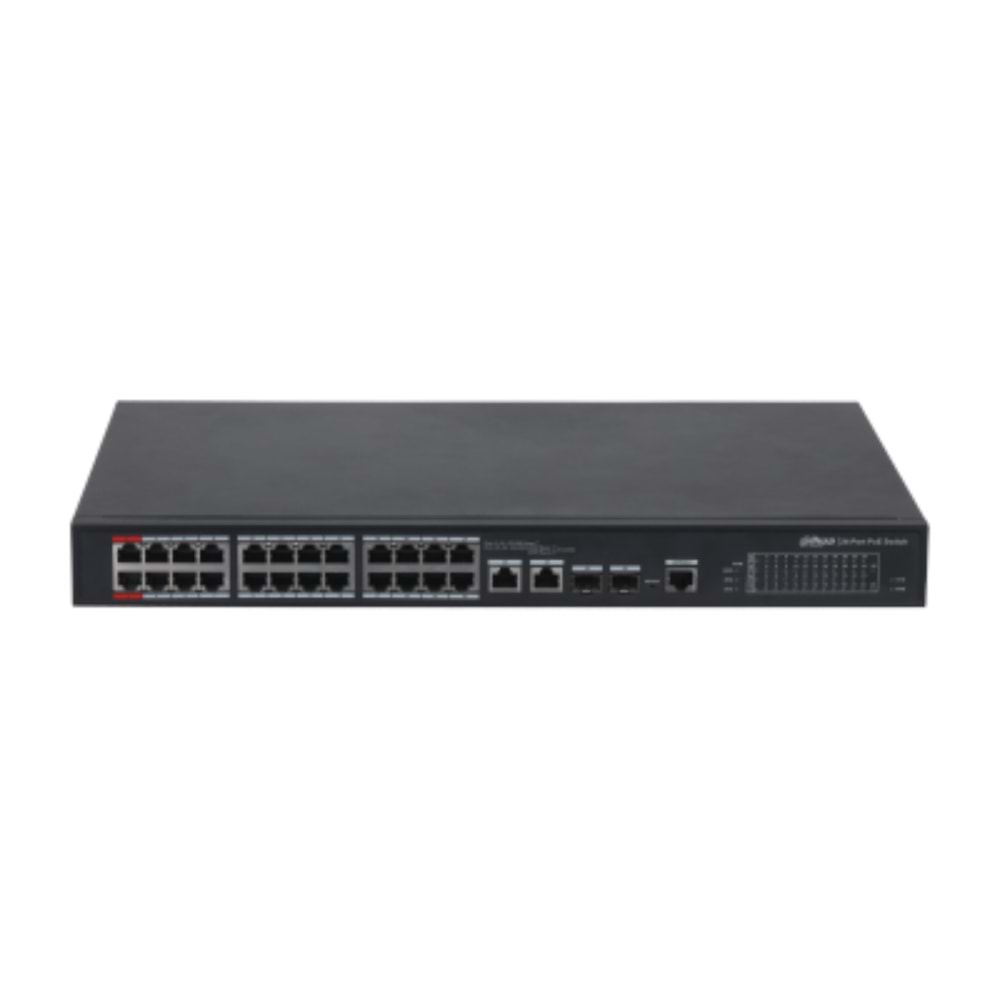 DAHUA PFS4226-24ET-360 24FE PoE Port (360W), 2xCombo SFP Yönetilebilir Switch