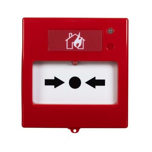 TEKNİM TFB-3168 KONVANSİYONEL TEKRAR KURULABİLİR YANGIN ALARM BUTONU, LED GÖSTERGELİ