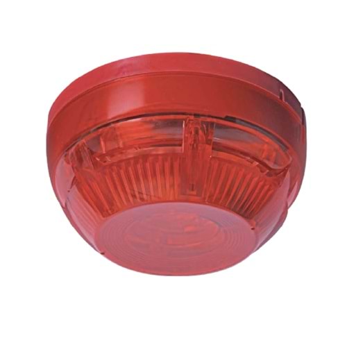TEKNİM TFS-3193R KONVANSİYONEL YANGIN ALARM FLAŞÖRÜ. KIRMIZI